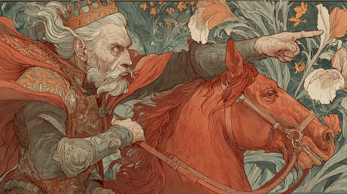 mad king on the red hourse