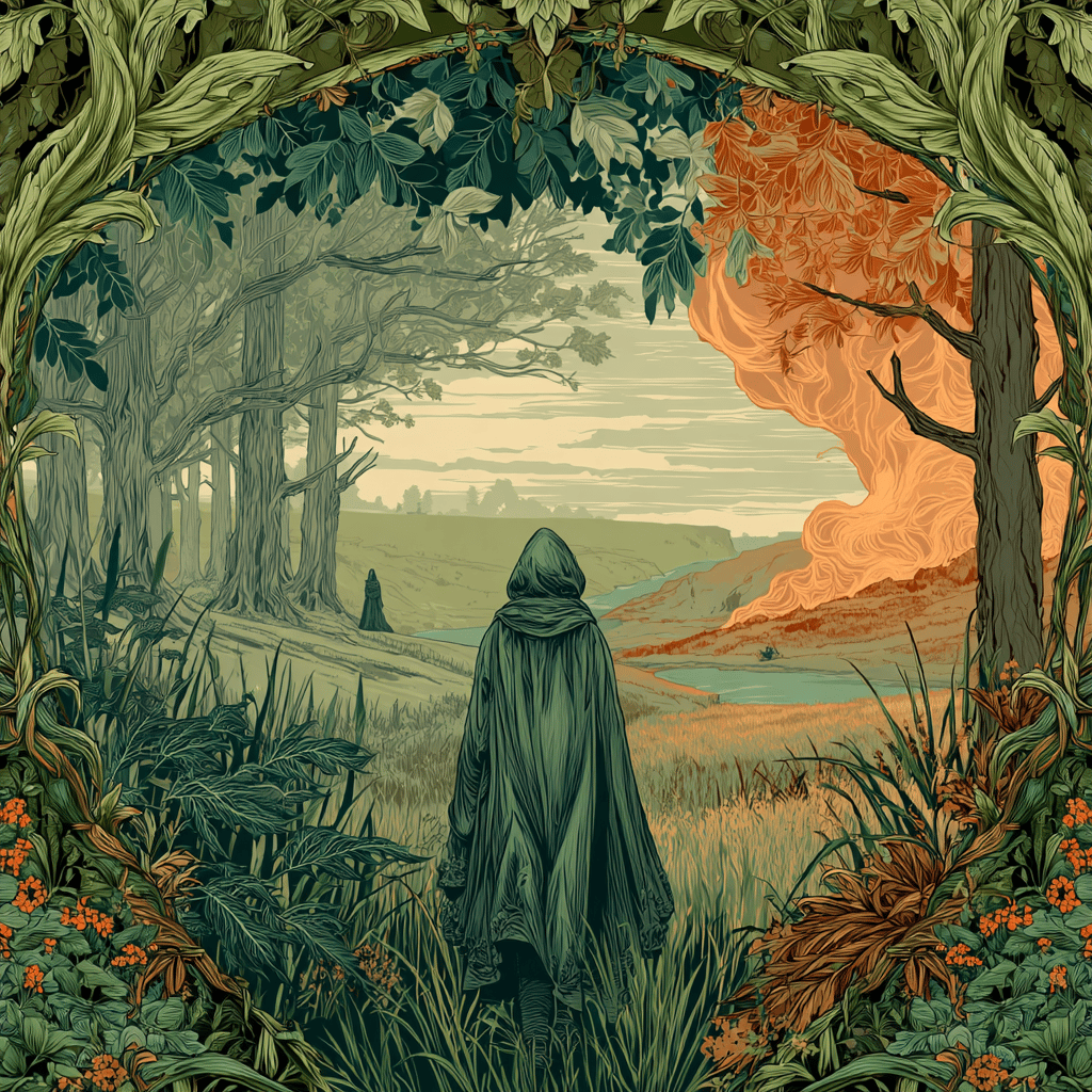 a wanderer stays on the patch that leads back